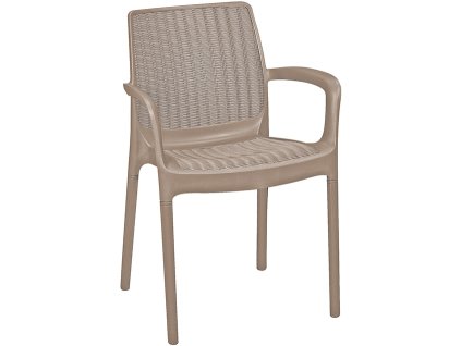 17473 zahradni zidle keter bali 55 x 60 x 83 cm cappuccino