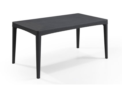 18319 zahradni stul girona 160 x 90 x 74 cm grafitovy