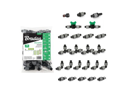 18340 sada spojek 16mm s prevlecnou matkou 24ks