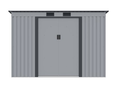 18529 zahradni domek prescot c 261x181x176cm 4 72m2 svetle sedy