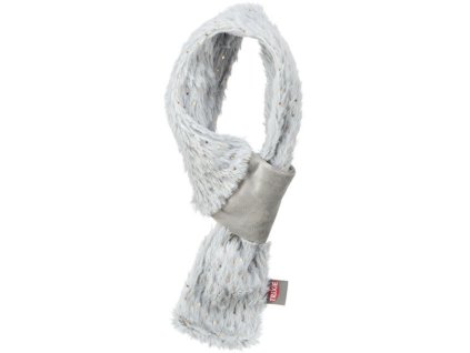 Vánoční hebká šála, plyš, šedá