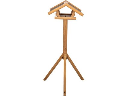 Krmítko pro venkovní ptactvo, 46 × 22 × 44 cm/1.15 m, lakovaná borovice