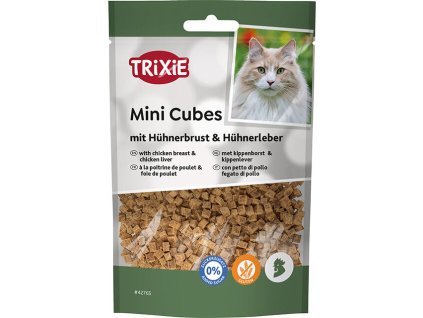 Mini Cubes, kostičky s kuřecími prsy a játry, 50 g