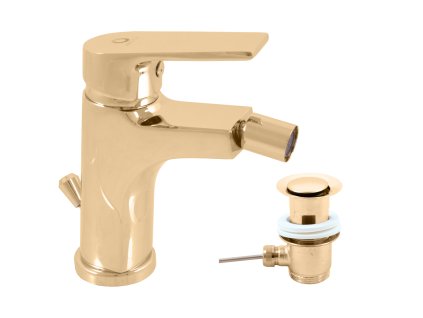 356901 colorado bidetova baterie s vypusti zlata leskla co145 0kz rav slezak barva zlata leskla rozmer 3 8