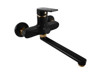 357135 colorado vanova umyvadlova baterie cerna matna zlata co153 5cmatz rav slezak barva cerna matna zlata rozmer 100 mm