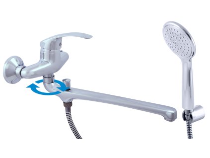 MISSISSIPPI - Vanová/Umyvadlová baterie, Chrom MS057.5/1, RAV Slezák (Barva Chrom, Rozměr 100 mm)