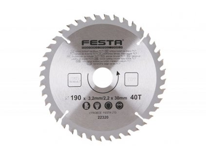 112599 kotouc pilovy festa sk 190 3 2 30mm 40t