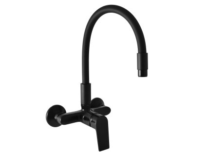 COLORADO - Dřezová baterie s flexibilním ramínkem, Černá - matná CO102.5/10CMAT, RAV Slezák (Barva Černá - matná, Rozměr 100 mm)