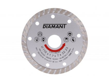 Kotouč diamantový DIAMANT TURBO (Rozměr 110 x 1.7 mm)