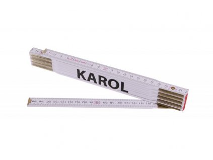 19002 metr skladaci 2m karol profi bily drevo