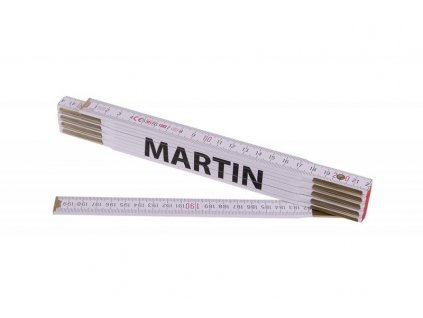 18897 metr skladaci 2m martin profi bily drevo
