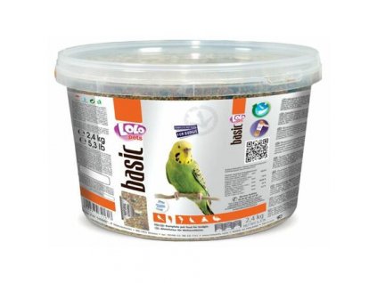 244176 lolo basic kompletni krmivo pro andulky 3l 2 4kg kyblik