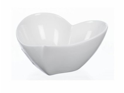 261633 1 miska heart srdce porcelanova bila 12x12x6cm