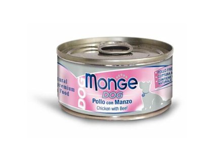 241758 monge dog natural kureci maso s hovezim pro psy 95 g