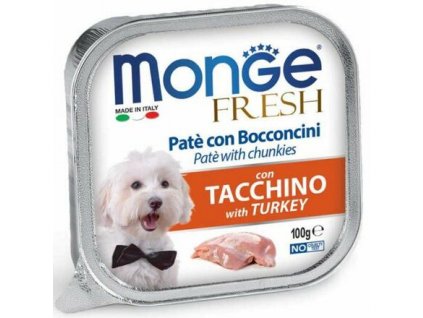 243561 monge fresh pastika a kousky s krutou 100 g pro psy