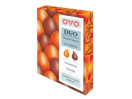 261990 1 barva na vajicka ovo duo oranzovo hneda 2x20ml