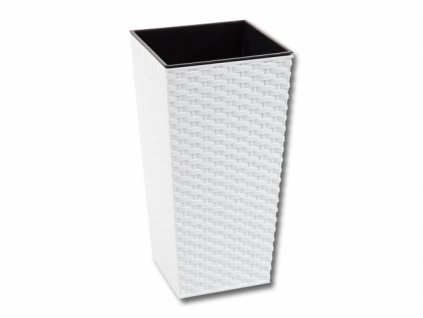 94707 obal na kvetnik finezia rattan plastovy 30x30x57cm