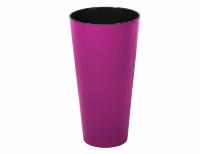 258552 1 obal na kvetnik tubus slim plastovy leskly d25x48cm