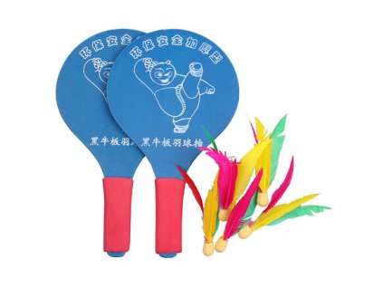 205263 1 battledore drevene palky na badminton modra varianta 32367