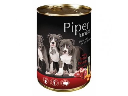 248880 piper junior s hovezim srdcem a mrkvi konzerva pro stenata 400g