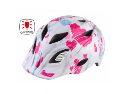 262158 5 pluto light detska cyklisticka helma bila ruzova velikost obleceni s m