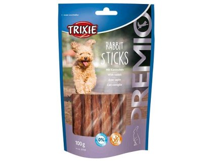 244581 premio rabbit sticks tycinky s kralikem 100 g