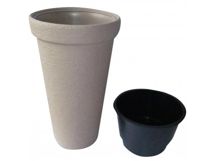 129165 prosperplast classic tower 40 cm moka