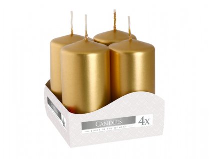 234987 1 svicka adventni metalicka leskla d4x8cm 4ks