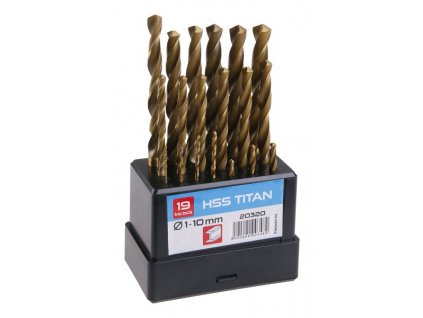 13284 sada hss titan vrtaku 1 10mm po 0 5mm 19ks plast