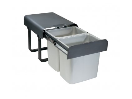132718 2 sinks ek9005 ekko 40 odpadkovy kos sorter vestavny vysuvny 2x8l 1x16l