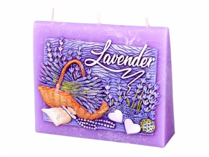 257337 1 svicka levandule obalka zdobena vyrezavana vonna 13x11x4cm