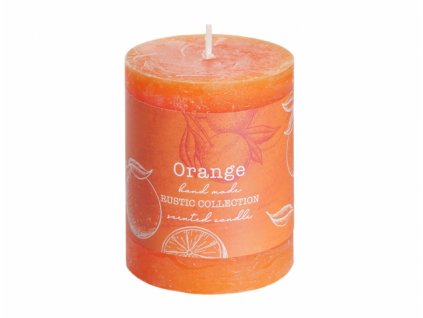 259485 1 svicka rustic valec vonna pomeranc d7x9cm
