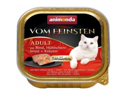 244971 v feinsten core hovezi kureci prsa bylinky pro kocky 100g