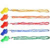 120039 4 whistle colored 013 plastova pistalka se snurkou varianta 29697