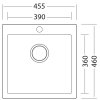 169014 1 sinks viva 455 metalblack drez granitovy bez odkapu sifon ii jakost