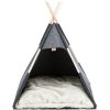 175149 jeskynka tipi 70 x 70 x 70 cm plst antracit