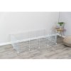 239103 interierovy vybeh kov plast 140 x 35 x 70 cm bila