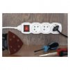 178986 1 prodluzovaci kabel 10 m 5 zasuvek s vypinacem bily pvc 1 5 mm2