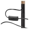 176706 6 stojaci lampa edward na zarovku e27 150cm cerna