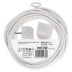 183537 2 prodluzovaci kabel 5 m 1 zasuvka bily pvc 1 5 mm2