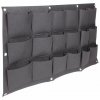 184050 wall grow bag 18 textilni kvetinace na zed cerna baleni 1 ks