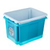 Keeeper KEE12236-684 Úložný box s víkem Karolina, modrá (Objem 15 l)