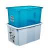 Keeeper KEE12236-684 Úložný box s víkem Karolina, modrá (Objem 15 l)