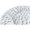 238386 1 mila kulaty plysovy pelech 50 cm bila seda