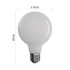 192900 4 led zarovka filament g95 7 8w e27 tepla bila