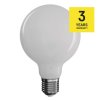 192900 5 led zarovka filament g95 7 8w e27 tepla bila