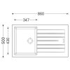 138591 3 drez granitovy sinks perfecto 860 metalblack