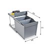 221364 5 alveus albio 30 odpadkovy kos sorter 2x 16 l