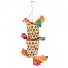 327073 zavesna hracka kosicky s hnizdicim materialem pro ptaky 35cm