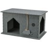 328717 filcovy domek jeskyne lene 54 x 30 x 35 cm seda